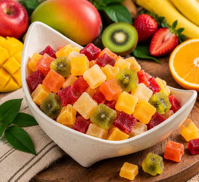 حبه میوه خشک با طعم طبیعی و بافت نرم